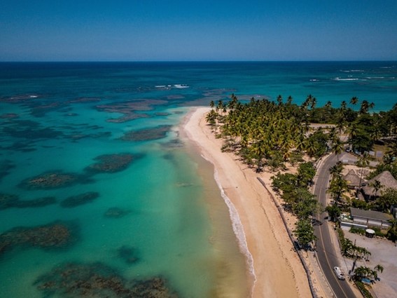 Praia paradisíaca na República Dominicana.